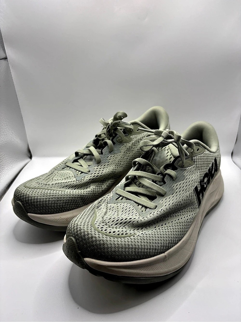 HOKA Rincon 4 Athletic Running Shoes Green US 9 - Picture 2 of 10